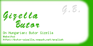 gizella butor business card